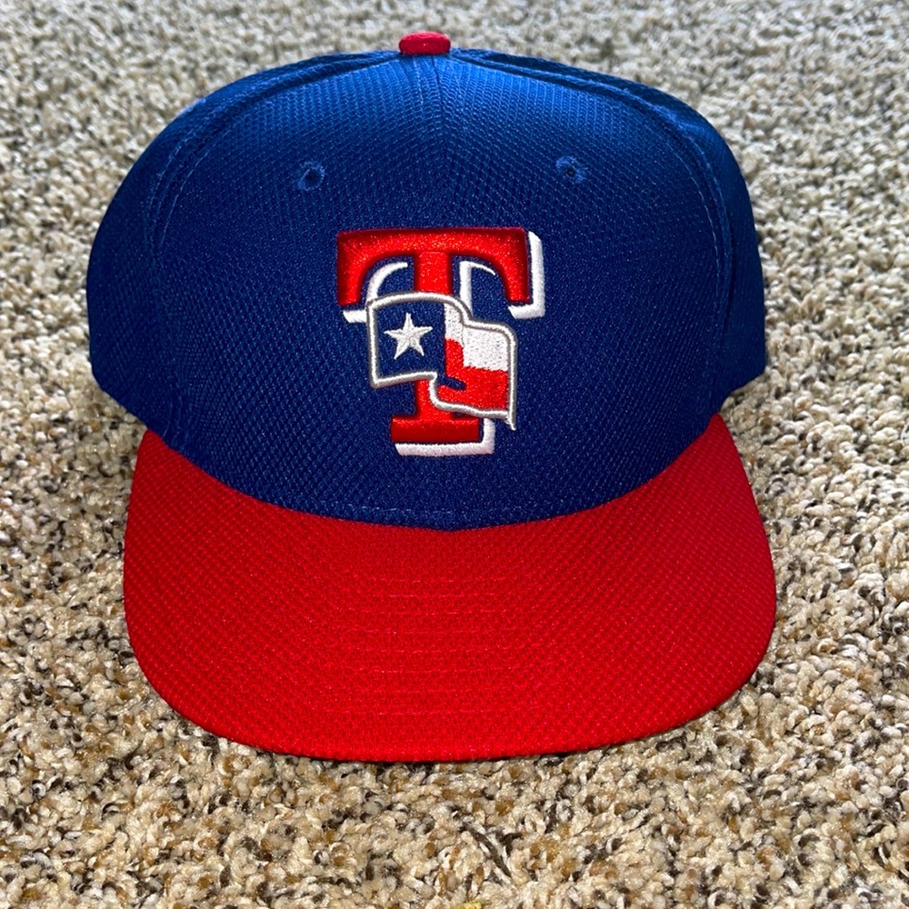 New Era 7.5 Texas Rangers fitted baseball hat